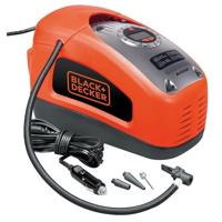 BLACK+DECKER ASI300 11bar AC/DC Compressor | Universele ventieladapter | 2x Tapse aansluitingen | 1x Naaldaansluiting | 12V adapter | 230V adapter - - thumbnail