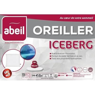 ABEIL Set van 2 zachte ICEBERG kussens 60x60cm ABEIL Set van 2 zachte ICEBERG kussens 60x60cm