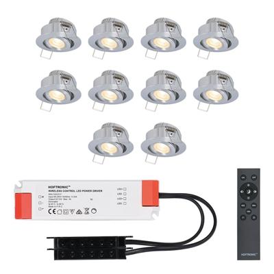 Complete Set van 10 Sienna Mini Inbouwspots 12 Volt 3W spots - 2700K warm wit - IP44 waterdicht - kantelbaar - Dimbaar - Verandaspots - Lage inbouwdiepte Complete Set van 10 Sienna Mini Inbouwspots 12 Volt 3W spots - 2700K warm wit - IP44 waterdicht - kantelbaar - Dimbaar - Verandaspots - Lage inbouwdiepte