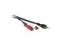 Intronics Verloop kabel 3.5 mm jack male - 2x tulp male - [AK2077] - thumbnail