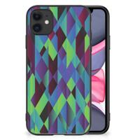 iPhone 11 Backcover Abstract Green Blue - thumbnail