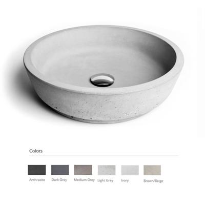 Opzet Wastafel Urbi et Orbi Circum Beton 42x12 cm Ivoor