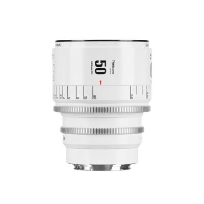 7Artisans INFINTE 50mm T2.1 Full-Frame Wit - EF-mount