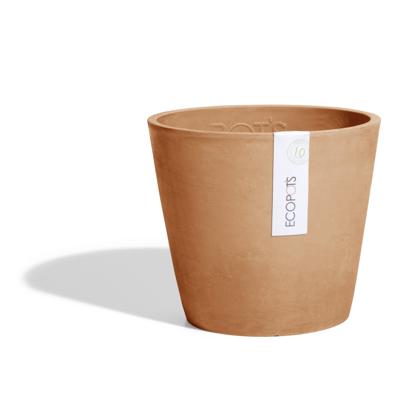 Ecopots Amsterdam kunststof bloempot Terracotta - Ø 18 cm