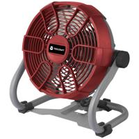 TOOLCRAFT TAWB-200 Accuventilator 26 W (Ø x h) 275 mm x 350 mm Rood, Grijs, Zwart LED-indicatie, Werkt ook op batterijen - thumbnail