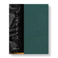 Dommelin Dommelin Topper Hoeslaken Uni Percal 200TC 536 Antiekgroen 160x220/9 - thumbnail