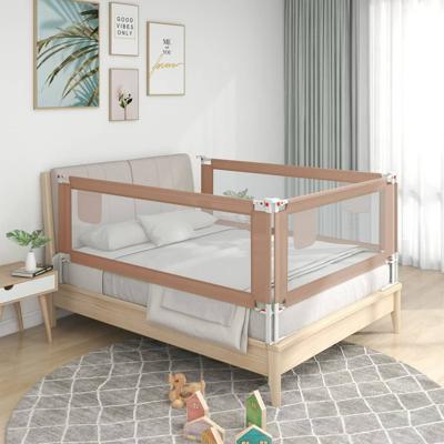 VidaXL Bedhekje peuter 150x25 cm stof taupe