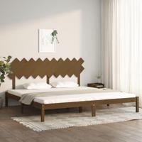 Bedframe massief hout honingbruin 200x200 cm - thumbnail