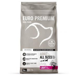 Euro Premium Adult Light w/Chicken & Rice hondenvoer 2 x 3 kg Euro Premium Adult Light w/Chicken & Rice hondenvoer 2 x 3 kg