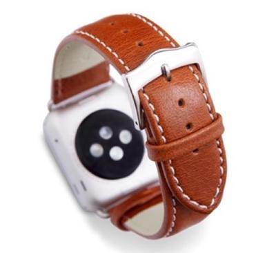 dbramante1928 Copenhagen Watch Strap 38 / 40 mm tan / zilver - AW38GTSI0881