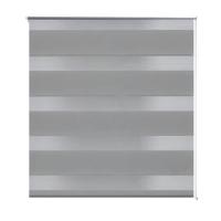VidaXL Zebra rolgordijn 120,9 x 175 cm stofbreedte 116,7 cm grijs - thumbnail