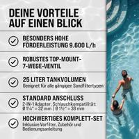 Zand filtersysteem 9.600 L/h met voorfilter - thumbnail