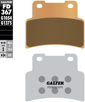 GALFER remblokken "fd367" brake pad fd367 g1375 sint.metal str,sp. GALFER remblokken "fd367" brake pad fd367 g1375 sint.metal str,sp.