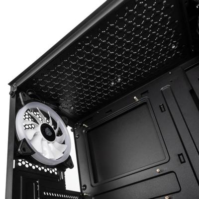 Kolink Observatory Lite RGB Tempered Glass Mid Tower Case - Black Midi Tower