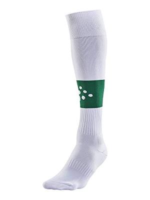 Craft 1905581 Squad Contrast Sock - White/Team Green - 28/30 Craft 1905581 Squad Contrast Sock - White/Team Green - 28/30