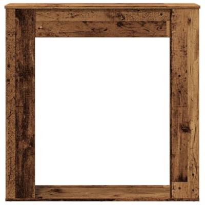 Haardombouw 100x20x100 cm bewerkt hout oud houtkleurig
