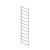 Designradiator Boss & Wessing Tubi Handdoekrek 175x60 cm Zij-Onderaansluiting Mat Wit Boss & Wessing - thumbnail