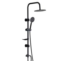 Douchekolom Fontastock Zwart Roestvrij staal ABS - thumbnail