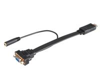 Akasa AK-CBHD18-20BK video kabel adapter 0,2 m HDMI Type A (Standaard) VGA (D-Sub) - thumbnail