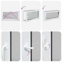 Kelderraam "RISOR" 110x70 cm draai-kiep DIN rechts antraciet - thumbnail