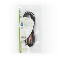 Stereo-Audiokabel | 6,35 mm Male - 2x RCA Male | 2,0 m | Zwart - thumbnail