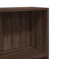 Boekenkast 60x24x143 cm bewerkt hout bruin eikenkleur - thumbnail