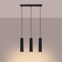 Hanglamp KARBON 3L zwart - thumbnail