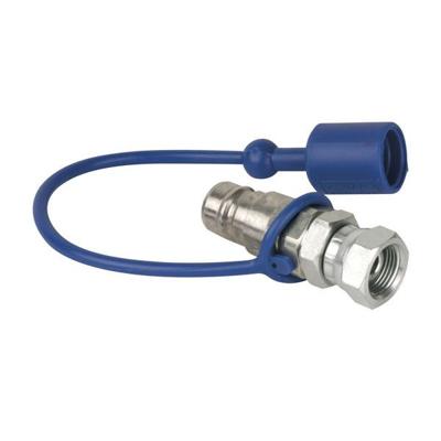 Showtec CO2 3/8 naar Q-lock adapter male