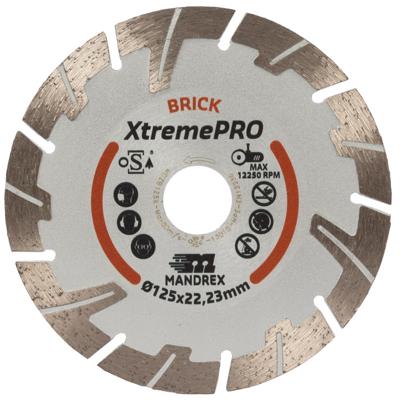 Diamantzaagblad 125mm Mandrex Baksteen XtremePro