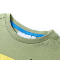 Kindershirt met korte mouwen 92 lichtkakikleurig - thumbnail
