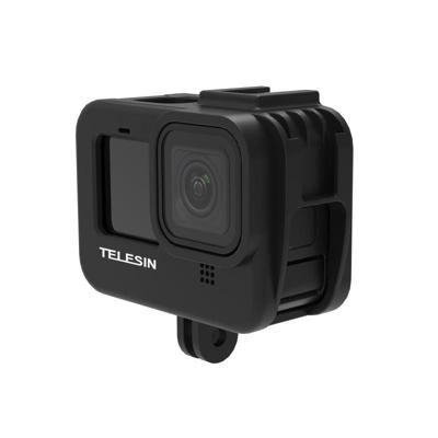 Telesin vlog cage kunststof voor GoPro Hero 9/10/11/12/13 met cold shoe mount