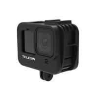 Telesin vlog cage kunststof voor GoPro Hero 9/10/11/12/13 met cold shoe mount - thumbnail