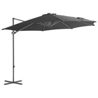 VidaXL Zweefparasol met stalen paal 300 cm antracietkleurig - thumbnail