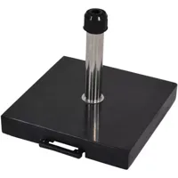 Parasolvoet 40kg graniet zwart met telescoop hendel - thumbnail