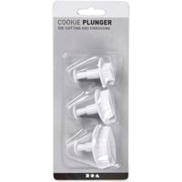 Creativ Company Uitsteekvormen met stempel blad, 3st. - thumbnail