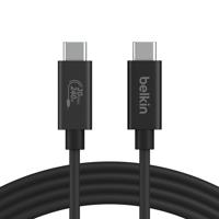 Belkin Connect USB4-kabel (2 m), USB C to USB C kabel, oplader kabel, 240 W Power Delivery + 20 Gbps - voedingskabel met USB4-ondersteuning voor MacBook, Windows-computers, Chromebook en meer - thumbnail