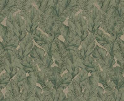 Dutch Wallcoverings Roberto Cavalli 9 - Bladeren Grn/Bei - Groen/Beige