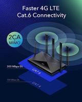 Cudy LT700 draadloze router Gigabit Ethernet Dual-band (2.4 GHz / 5 GHz) 4G Zwart - thumbnail
