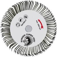 KUNZER ronde staaldraadborstel "turbo igel " round brush with mandrel m14/d=100mm steel - thumbnail