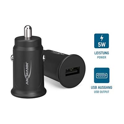 Ansmann InCar Charger CC105 USB-oplader 5 W 1x USB-A Zwart Auto, Vrachtwagen