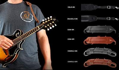 Ortega OSM-BK mandoline draagband leer zwart
