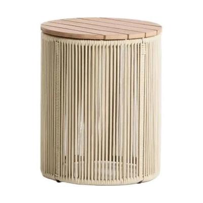 Kave Home Dandara bijzettafel Ø40 cm Ecru