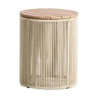 Kave Home Dandara bijzettafel Ø40 cm Ecru - thumbnail