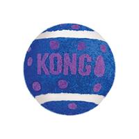 KONG KAT TENNISBALLEN MET BELLEN 4X4X4 CM 3 ST - thumbnail