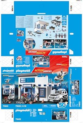 PLAYMOBIL Action Heroes - Politiestation met voertuigen Constructiespeelgoed