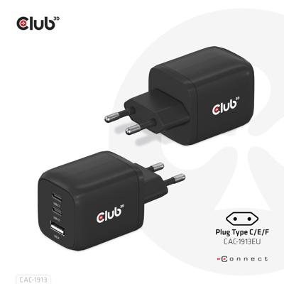Club 3D Travel Charger 65W GaN oplader