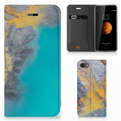 iPhone 7 | 8 | SE (2020) | SE (2022) | Standcase | Marble Blue Gold