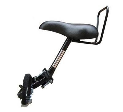 TOM fietszitje voor op buis damesfiets 2 buizen zwart TOM fietszitje voor op buis damesfiets 2 buizen zwart