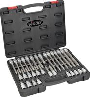 VIGOR dopsleutel set screwdriver.one.sort. 1/2" ribe - thumbnail