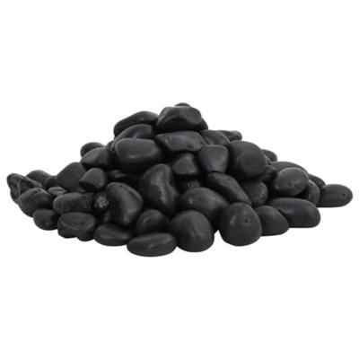 VidaXL Kiezelstenen gepolijst 2-5 cm 25 kg zwart VidaXL Kiezelstenen gepolijst 2-5 cm 25 kg zwart